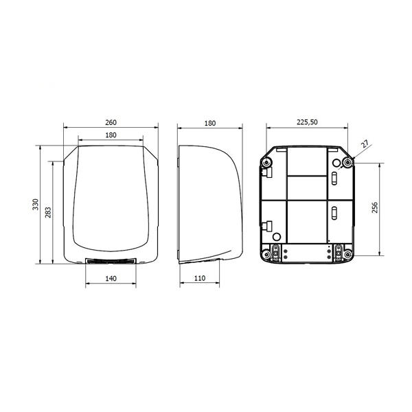 SECAMANOS ALTO RENDIMIENTO AVE ABS BLANCO