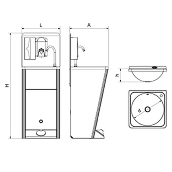LAVAMANOS REGISTRABLE PORTÁTIL AUTÓNOMO