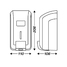 GEL SOAP DISPENSER WITH TANK HI-SET LUXE