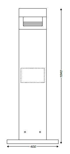 CENICERO RECTANGULAR HI-SET