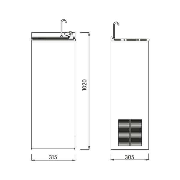 FUENTE DE AGUA INOX 25 L/H