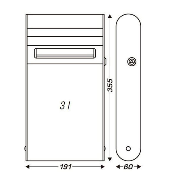 CENICERO MURAL 3 LITROS